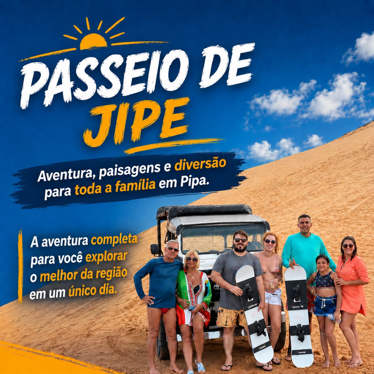 Passeio de jipe em Pipa