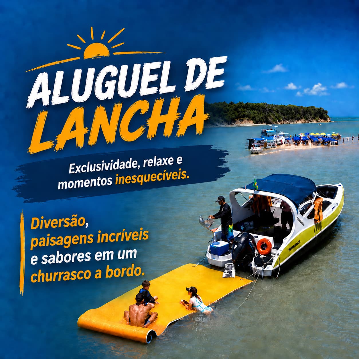 Aluguel de lancha em Pipa